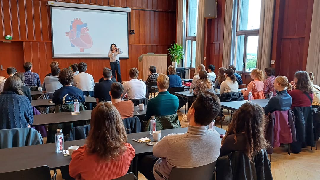 PhD candidate presents her work.