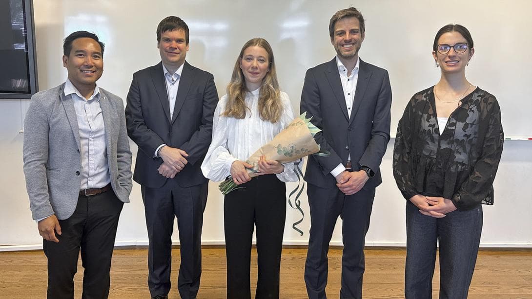 Julie Johanne Uv defended her PhD today