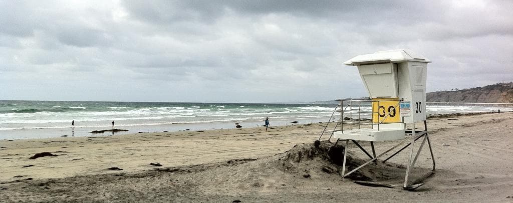 A California beach