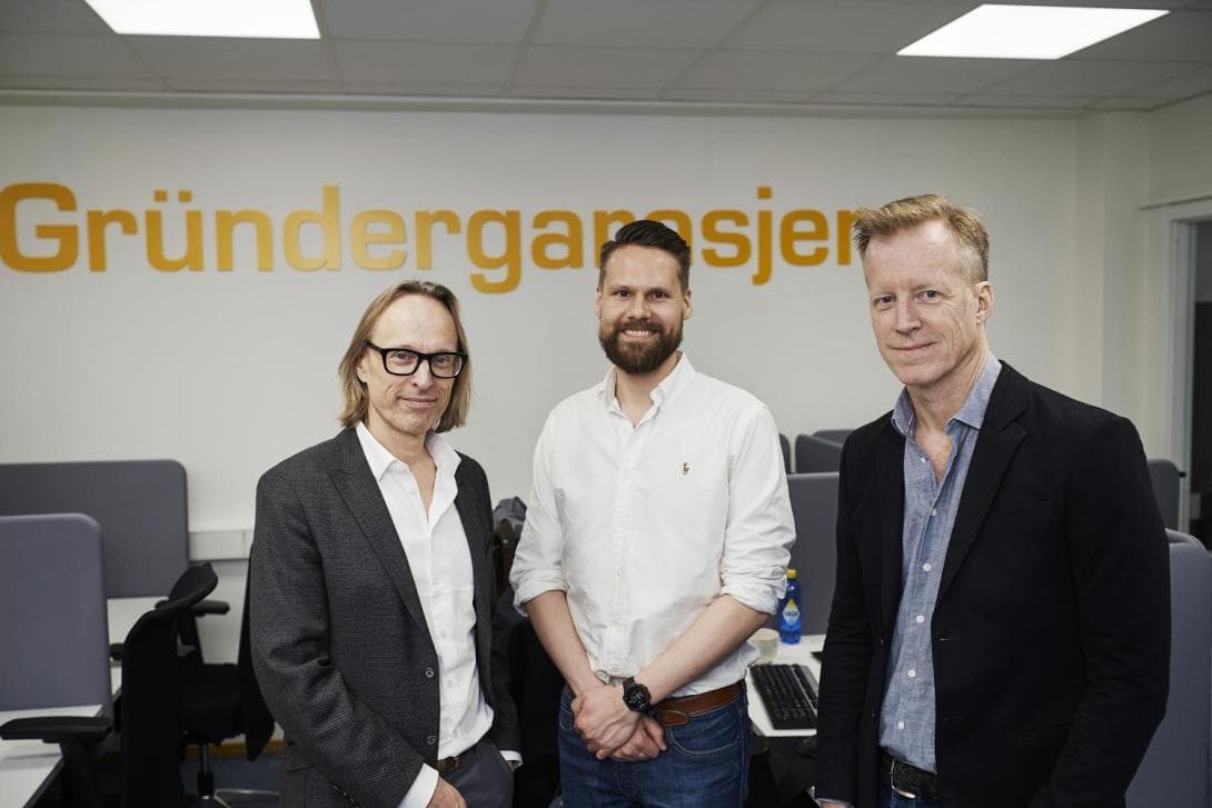 Prorector Morten Irgens, Director of the Simula Garage Christian Bjerke, and Rector Curt Rice of OsloMet. (Photo: Simula/Bård Gudim)