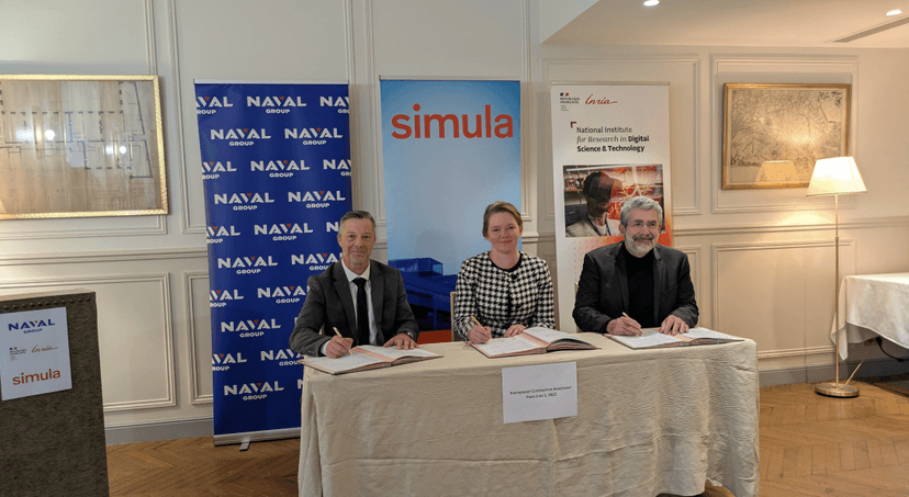 Simula, Naval Group and Inria sign Partnership Cooperation Agreement ...